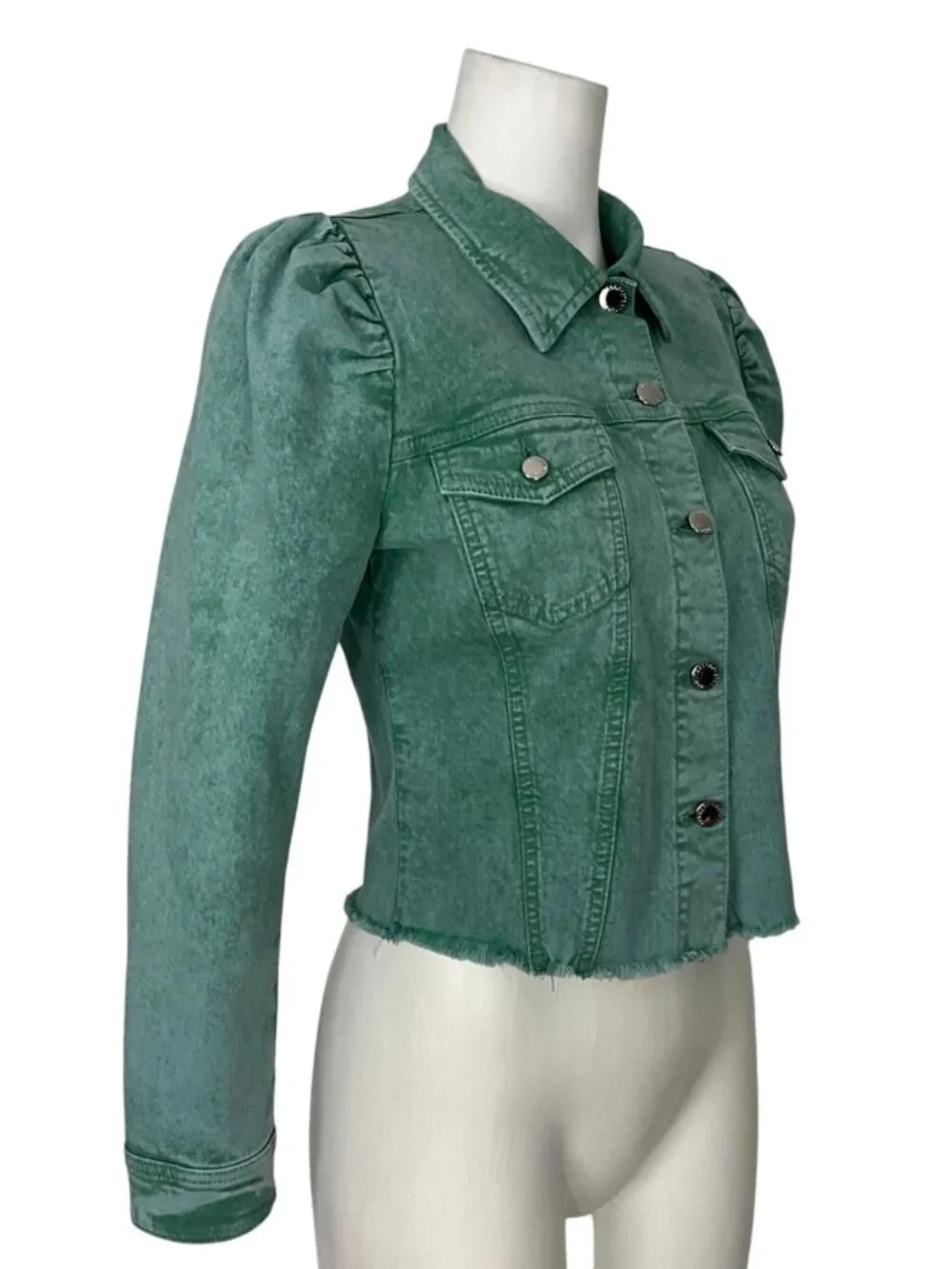 Retrofete Rissa Denim Jacket M Mojito Cropped - Picture 8 of 16